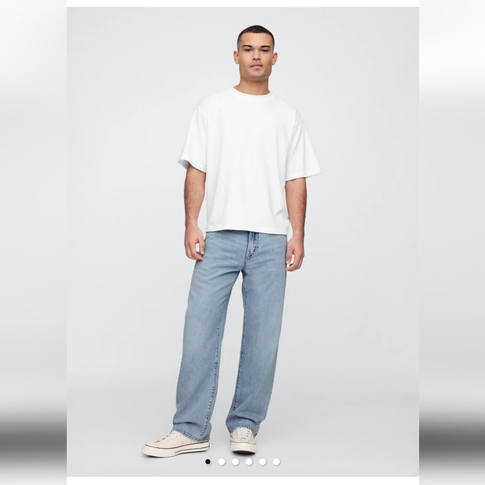 GAP Light Blue Supersoft Relaxed Men's Jeans